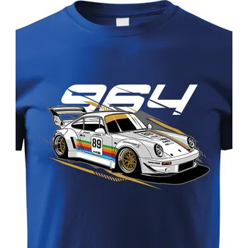 Chlapecké tričko Dětské tričko Porsche RWB 964, Barva Modrá, Velikost 158 cm/12 roků, Canvas Dětské tričko Bezvatriko.cz 1864