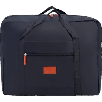 Cestovní taška Skládací cestovní vodotěsná taška z nylonu - Černý