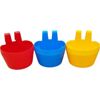 Miska pro psa Plastová miska na krmivo/vodu 0,3 l k zavěšení