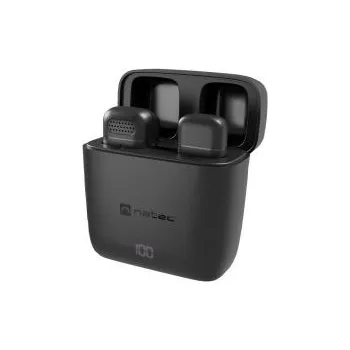 Sluchátka Mobilní bezdrátový mikrofon Natec HOPPER LAVALIER USB-C (NMI-2253)