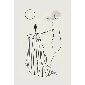 Plakát Plakát Osamělost a Vznešenost bez rámu 61 x 91,5 cm