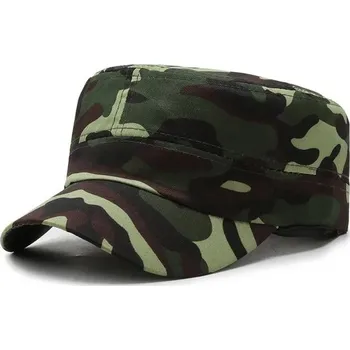 Kšiltovka Maskáčová letní kšiltovka pro muže | sportovní čepice - Zelená lesní barva