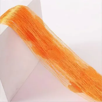 Sprchový závěs Provázková záclona | provázkový závěs, 1 x 2 m, 1 ks - Oranžová