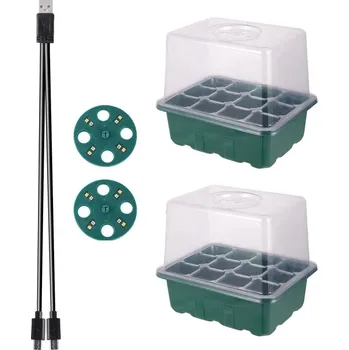 Příslušenství pro skleník Výsevní tácek s LED růstovým osvětlením - 2-light-12 Cell