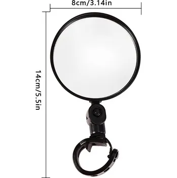 Zrcátko na kolo Univerzální otočné zrcátko pro silniční kola - 1ks Průměr 8cm