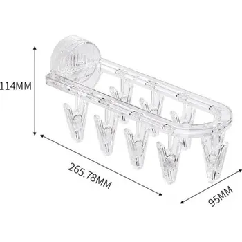 Sušák na prádlo Skládací sušák na prádlo do koupelny | koupelnový držák, věšák na prádlo - 1ks Bílá