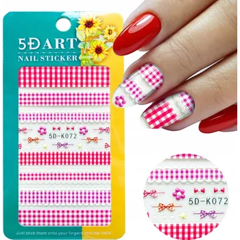 Samolepky na nehty - Vzory MŘÍŽKA