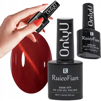 Přípravek na nehty HLUBOKÝ BURGUNDSKÝ HYBRIDNÍ LAK NA NEHTY S LESKEM UV LAK /L161