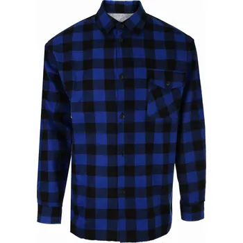 Pánská košile Pracovní flanelová košile modrá XXL