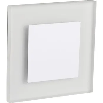 Bodové svítidlo Schodišťové svítidlo Kanlux APUS LED 0,8 W čtvercové bílé teplé 3000 K