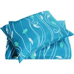 Povlečení mikrosatén prodloužené TAMILA tyrkysové