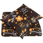 Povlečení z mikrovlákna s bavlněným efektem prodloužené OLERA hnědé