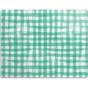 Miska pro psa Podložka pod misku pro psa Zelená kostka 90x60 cm