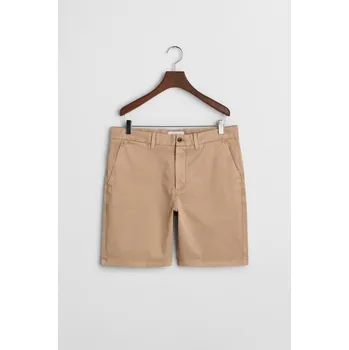 Pánské kraťasy ŠORTKY GANT REG DOBBY CHINO SHORTS DARK KHAKI