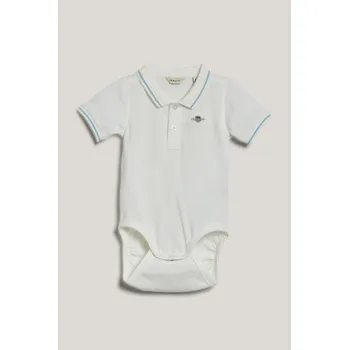 Kojenecký body BODY GANT CONTRAST TP PIQUE BODY WHITE