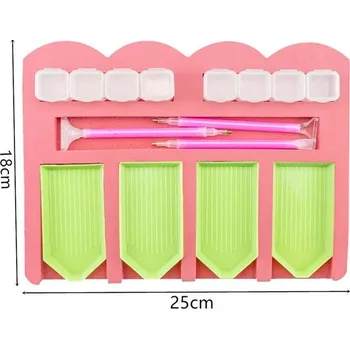 Diamantové malování ### Diamantové malování velké s 8-dílnou paletou - A 4 mřížky