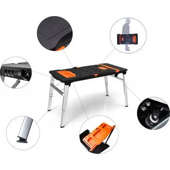 Dílenský stůl Pracovní stůl multifunkční 7v1 (ponk, pracovní stůl, dílenský stůl)