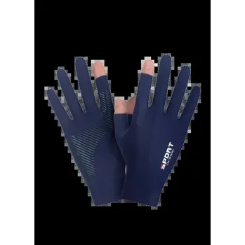 Chránič rukou Elastické cyklistické rukavice pro muže a ženy | Sportovní potřeby 2 ks - modré dva prsty