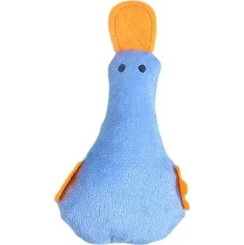 Hračka pro kočku Roztomilá plyšová kachna pro kočky s catnipem - modrý