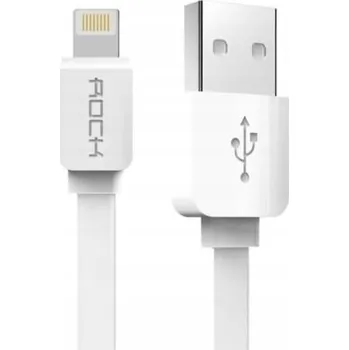 Datový kabel Kabel Rock USB - microUSB typ B, 1 m, bílý