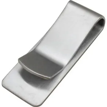 Peněženka Pánská slim peněženka s ocelovou sponou - Nerezová ocel