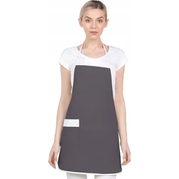 Kuchyňská zástěra DÁMSKÁ OCHRANNÁ ZÁSTĚRA GASTRONOMICKÁ KUCHYŇSKÁ přední, směs bavlny a polyesteru, 130 cm