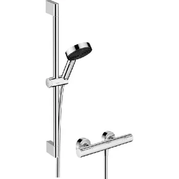 Hansgrohe Pulsify Select S - Sprchový set s termostatem, 3 proudy, EcoSmart, chrom 24272000