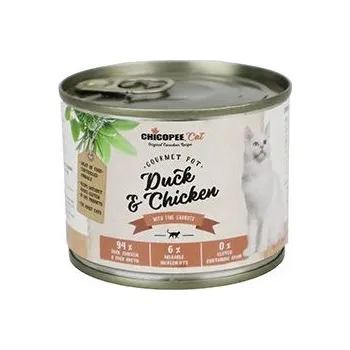 Krmivo pro kočku Chicopee Cat konz. Gourmet Pot Duck&Chicken 195g