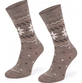Zimní termoaktivní Ponožky s 40% merino vlny COMODO - béžové, velikost 43-46