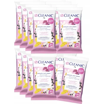 Intimní hygienický prostředek 16 x Cleanic Soft Ubrousky pro intimní hygienu 20 kusů