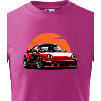 Chlapecké oblečení Dětské tričko Porsche, Barva Purpurová Bezvatriko.cz 2019