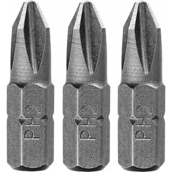 Bit KŘÍŽOVÉ BITY SADA PH2 x 25 MM 3 KS GRO