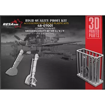 Plastikový model RESARM 1/48 Bf 109 G/K/F Correction Set (EDU)