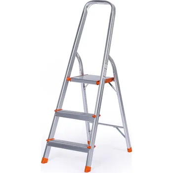 Schůdek Jednostranné hliníkové schůdky, 1x3 stupně, výška 0,645 m