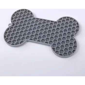 Hračka pro psa silikonová lízací podložka pro psy | hračka, podložka - Šedá