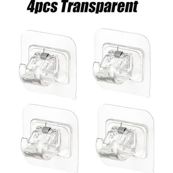 Tyč na sprchový závěs Držák závěsné tyče bez vrtání - 4KS