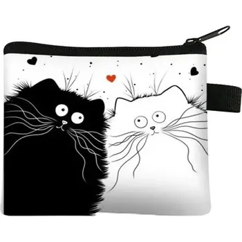 Peněženka Roztomilá mini peněženka s kočičím motivem | dětská peněženka - 025