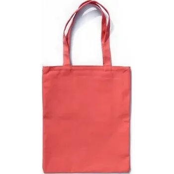 Dámská plátěná nákupní ramenní ekologická taška | módní tašky - Červený