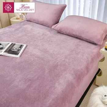 Povlečení Zimní hřejivé elastické prostěradlo z plyše | hřejivé povlečení - barva obrázku-5,120x200x25cm 1ks