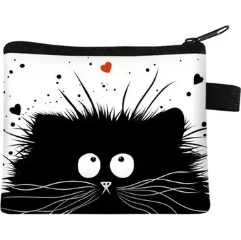 Peněženka Roztomilá mini peněženka s kočičím motivem | dětská peněženka - 019