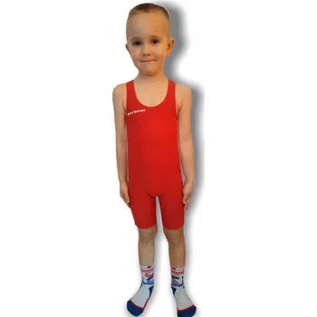 Karnevalový kostým Dětský zápasnický dres BERKNER RED | 176 CM