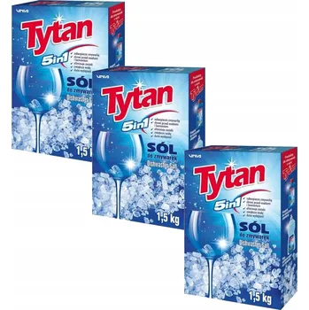 Mycí prostředek Sůl do myčky TYTAN hrubozrnná změkčující ochranná 4,5 kg