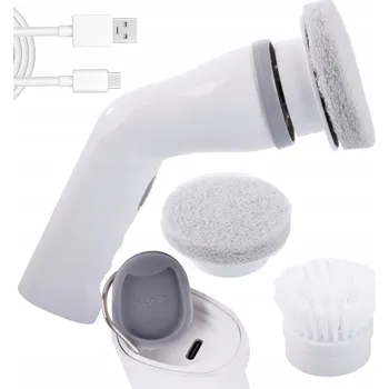 Elektrický teleskopický rotační kartáč bílý na jemné povrchy