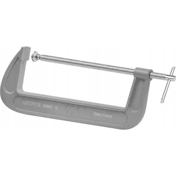 Truhlářská svěrka ŠROUBOVÁ SVĚRKA 10" 250 x 115 mm TYP C TRUHLÁŘSKÁ ZÁMEČNICKÁ MODELÁŘSKÁ