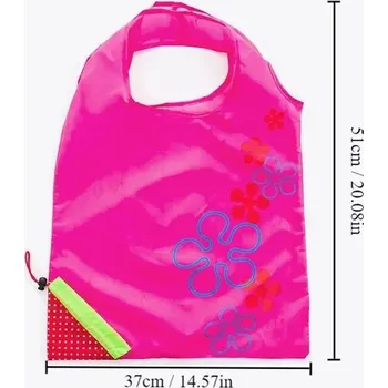 Kabelka Skládací nylonová dámská taška | Kabelka nákupní - 1KS Růžově červená