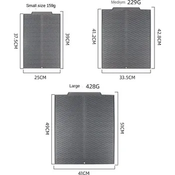 Odkapávač na nádobí Silikonová protiskluzová podložka na sušení nádobí | Podložka do kuchyně, ochranná podložka 1 ks - Šedá,Malý rozměr 39 x 25 cm