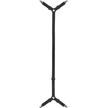 Prostěradlo Držák prostěradla proti skluzu s elastickými popruhy | Klipy na prostěradlo, napínací pásky - 1ks 4 klipy černé