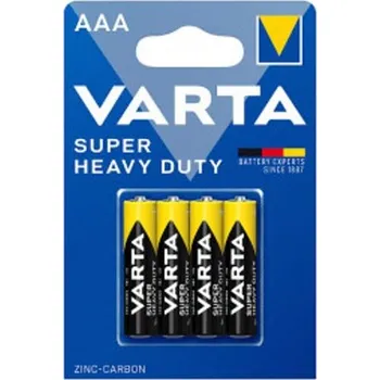 Článková baterie VARTA Super Heavy Duty AAA zinko-uhlíkové baterie 4 ks