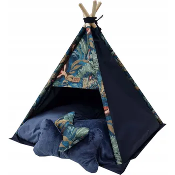 Pelíšek pro psa Pelíšek pro psy Golden Dog modrý 75 cm x 75 cm