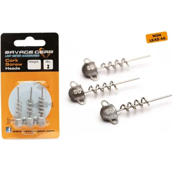 Rybářský háček Jigová hlavička Savage Gear CORKSCREW BALLHEAD 4 g